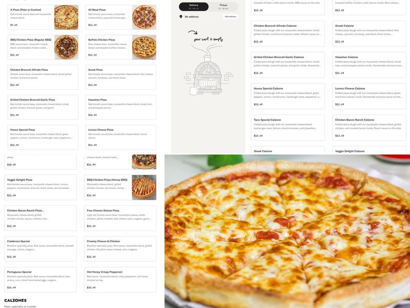 Sofia's Pizza Menu