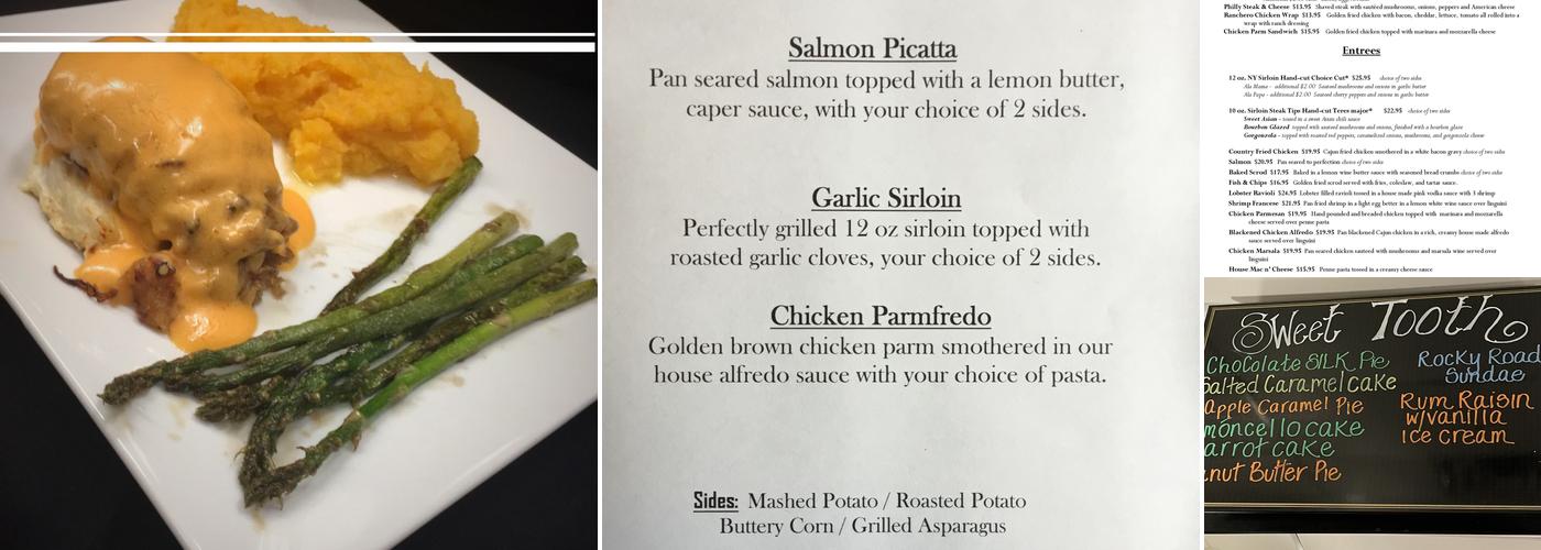 Waterfall Cafe & Martini Bar Menu
