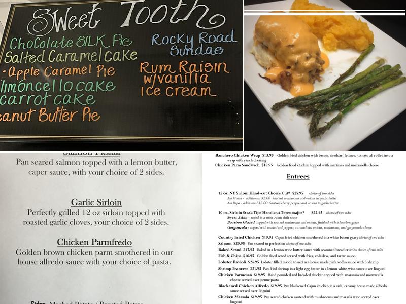 Waterfall Cafe & Martini Bar Menu