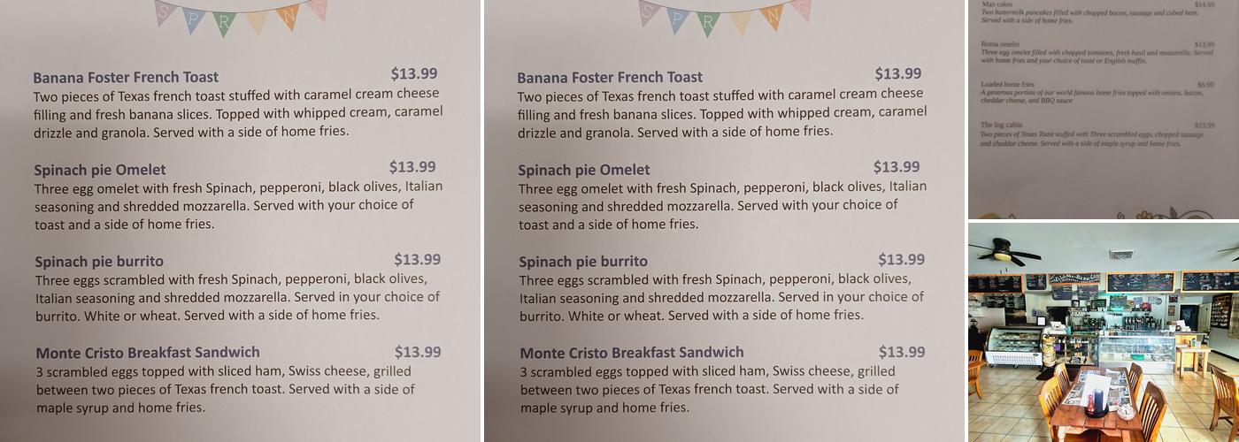 Village Bean Cafe Menu