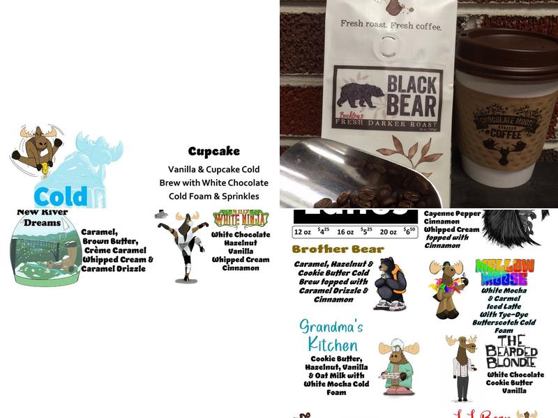 Chocolate Moose Coffees Menu