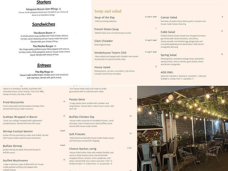 Columbia Tavern Menu