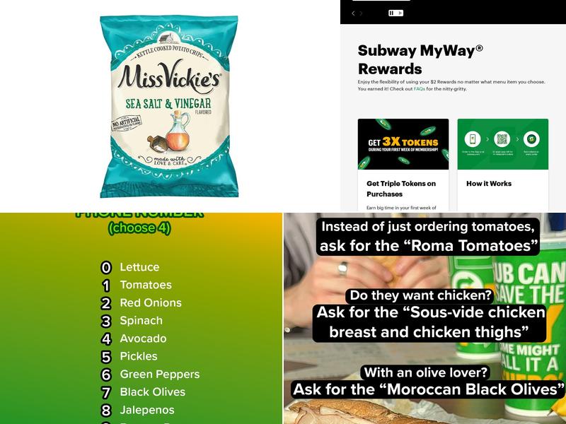 Subway Menu