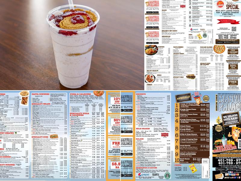 Manville Palace Pizza Menu