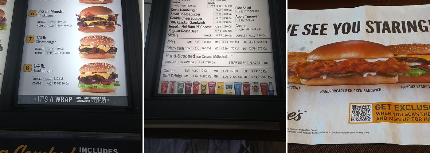 Hardee’s Menu