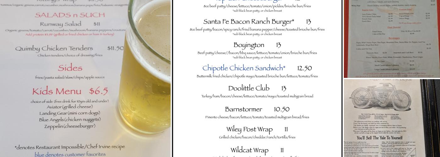 Runway Cafe at GMU Menu