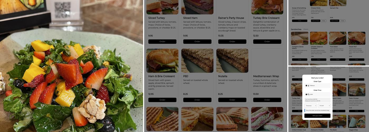 Rainer's Cafe & Bar Menu