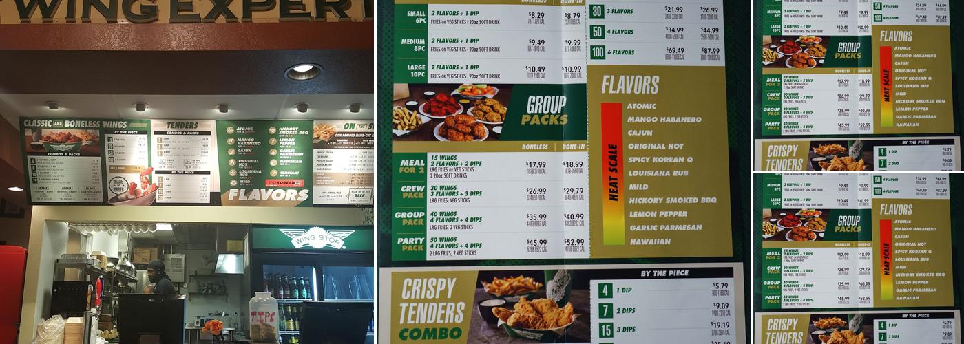 Wingstop Menu