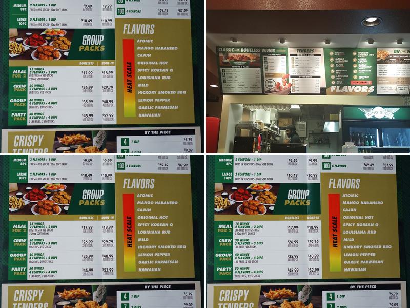 Wingstop Menu