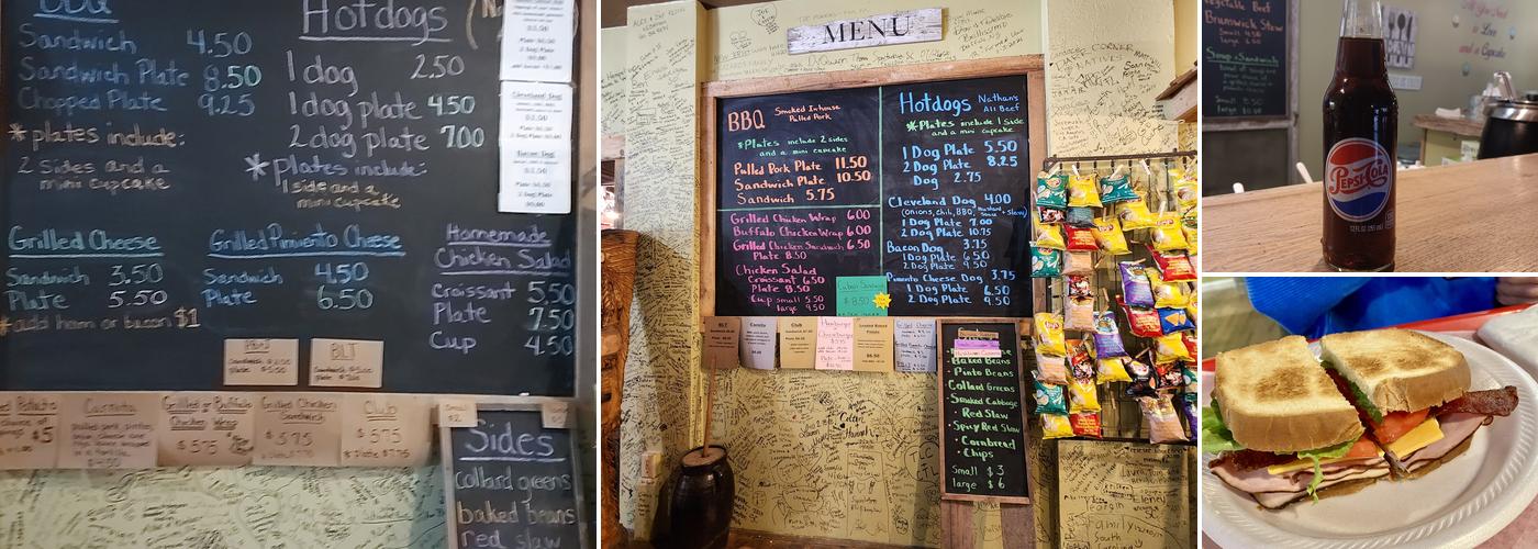 Marci Jo's Olde Mountain Store Menu