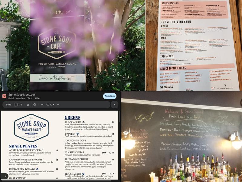 Stone Soup Menu