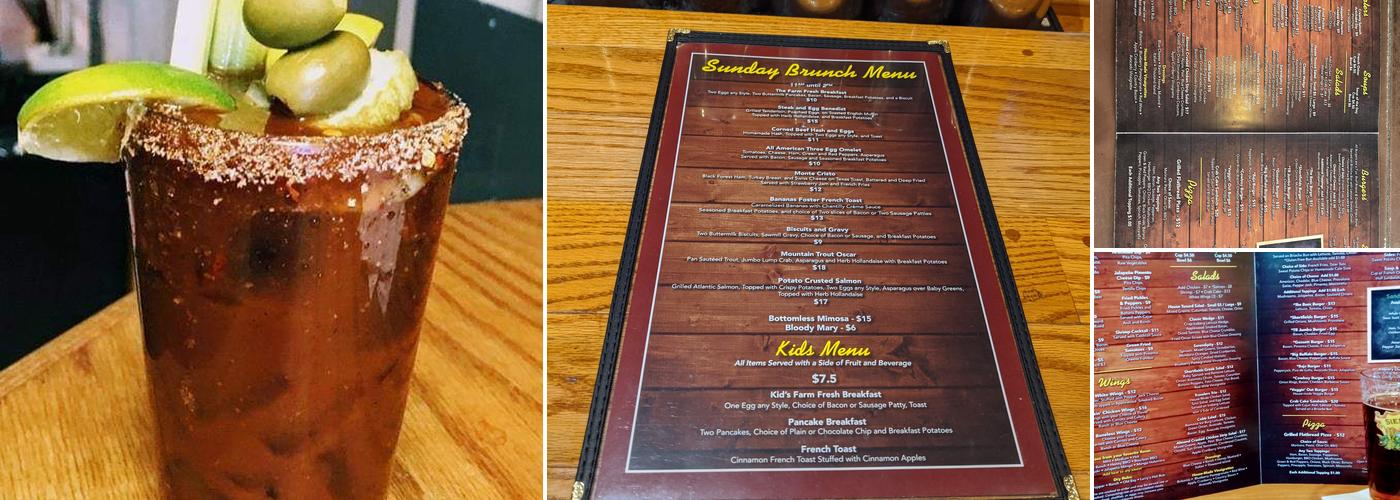 Shortfields Travelers Rest Menu