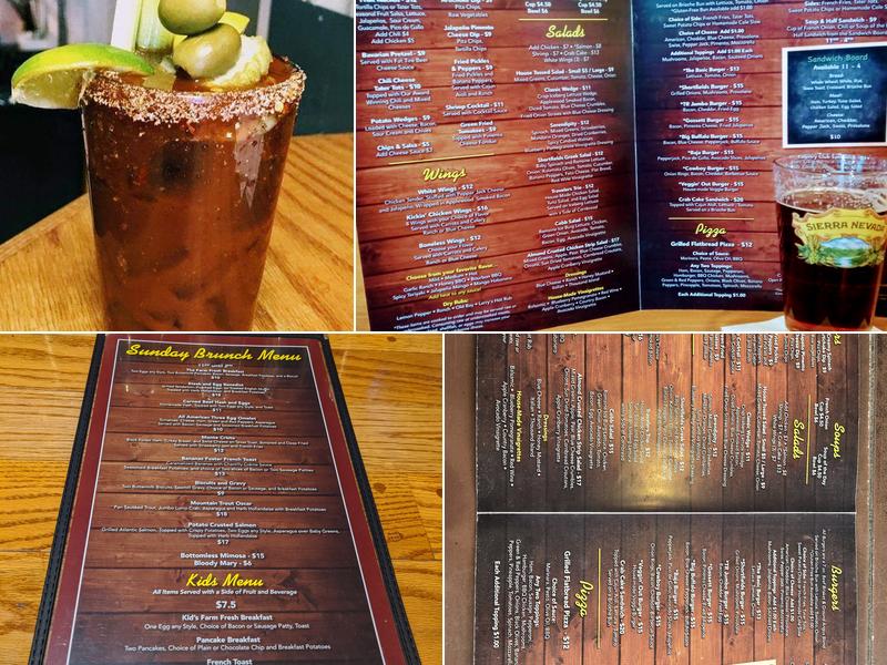 Shortfields Travelers Rest Menu