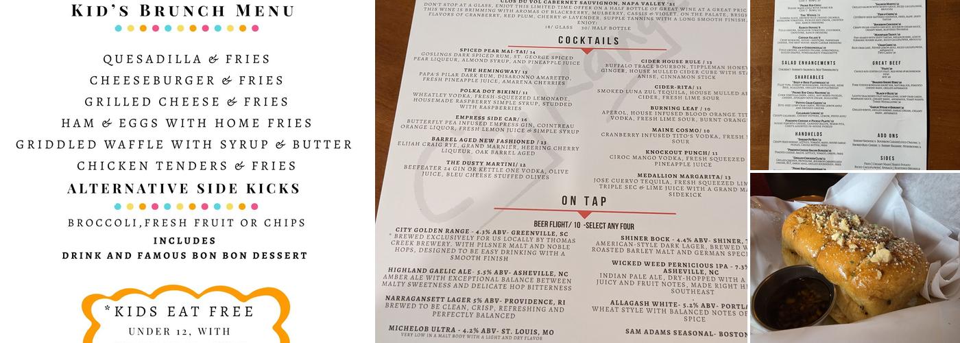 CityRange Steakhouse Grill Menu