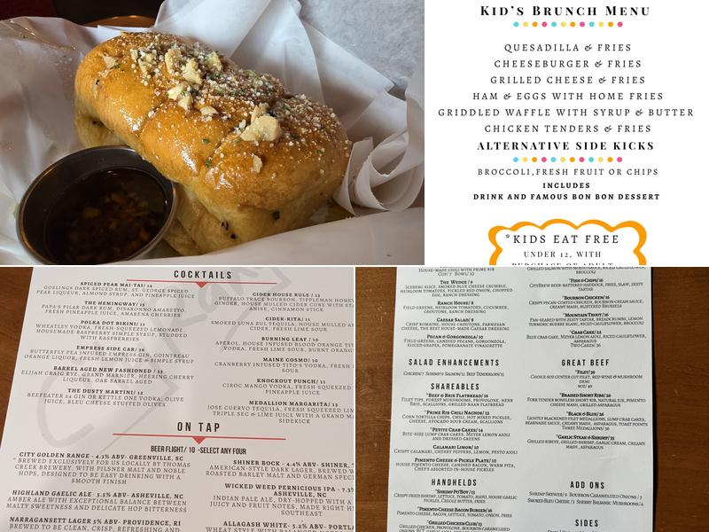 CityRange Steakhouse Grill Menu