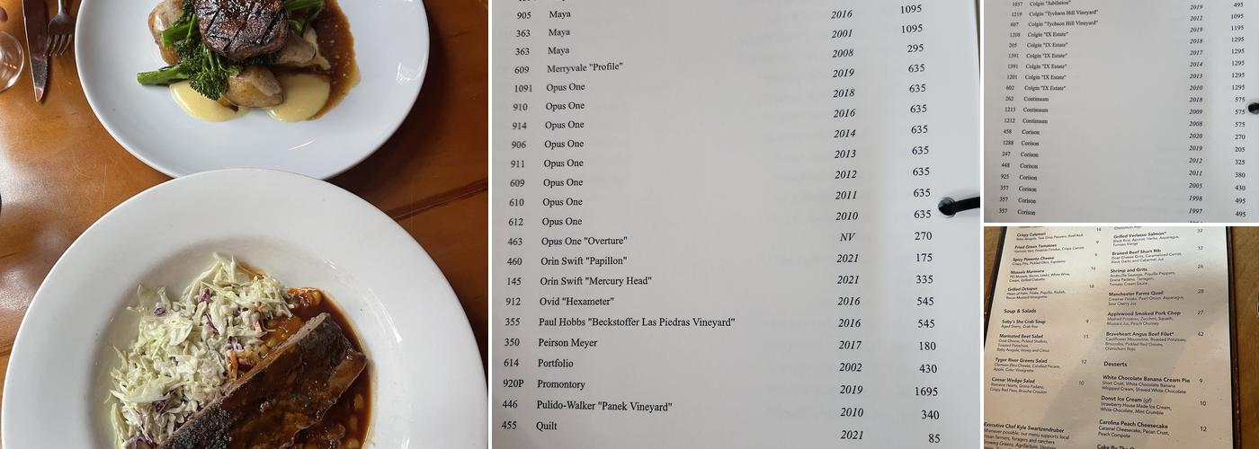 Soby's Menu