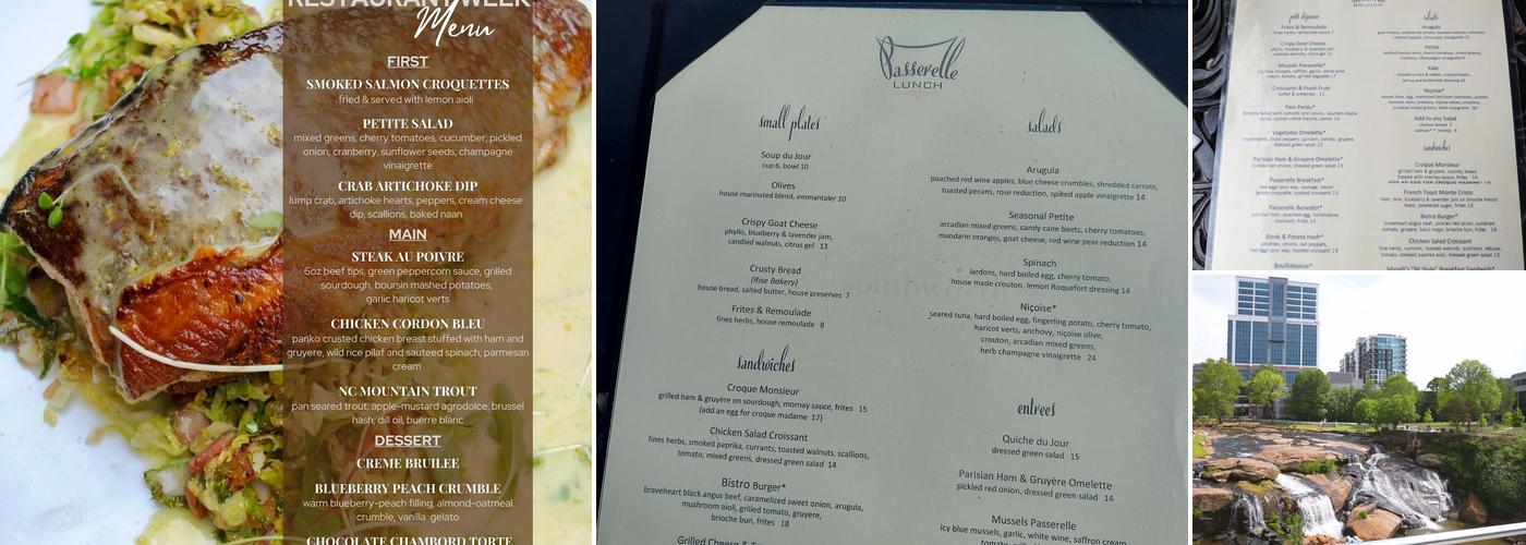 Passerelle Bistro Menu