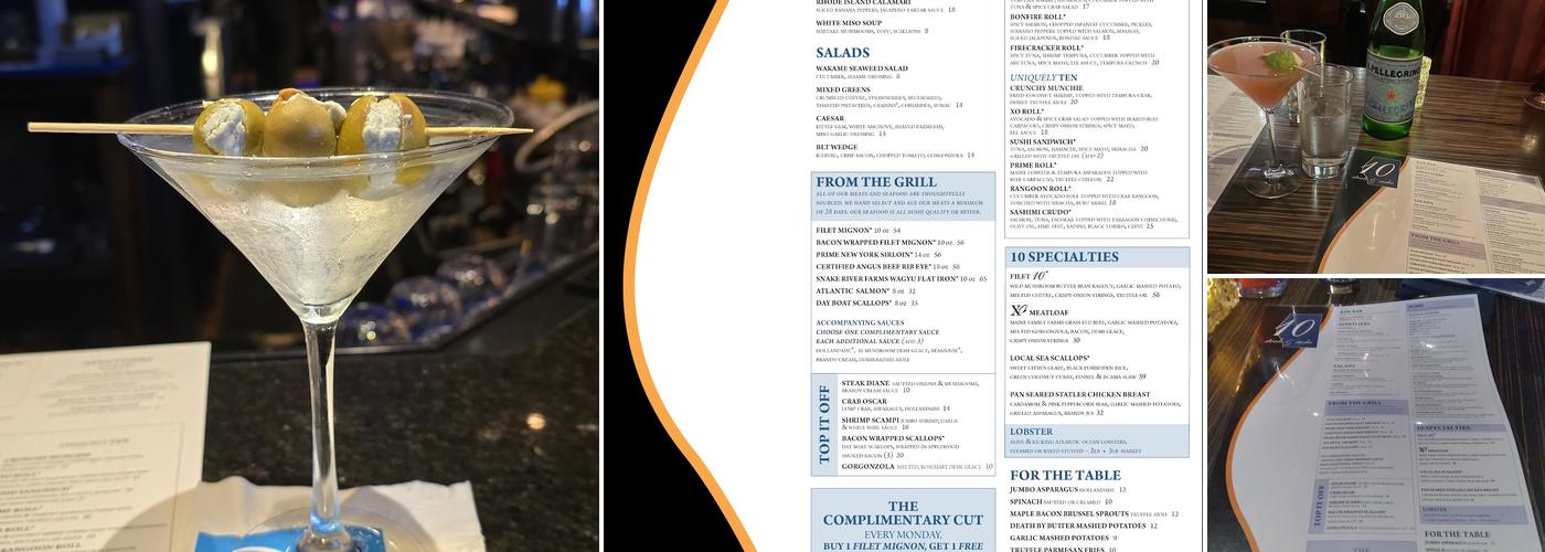 Ten Prime Steak & Sushi Menu