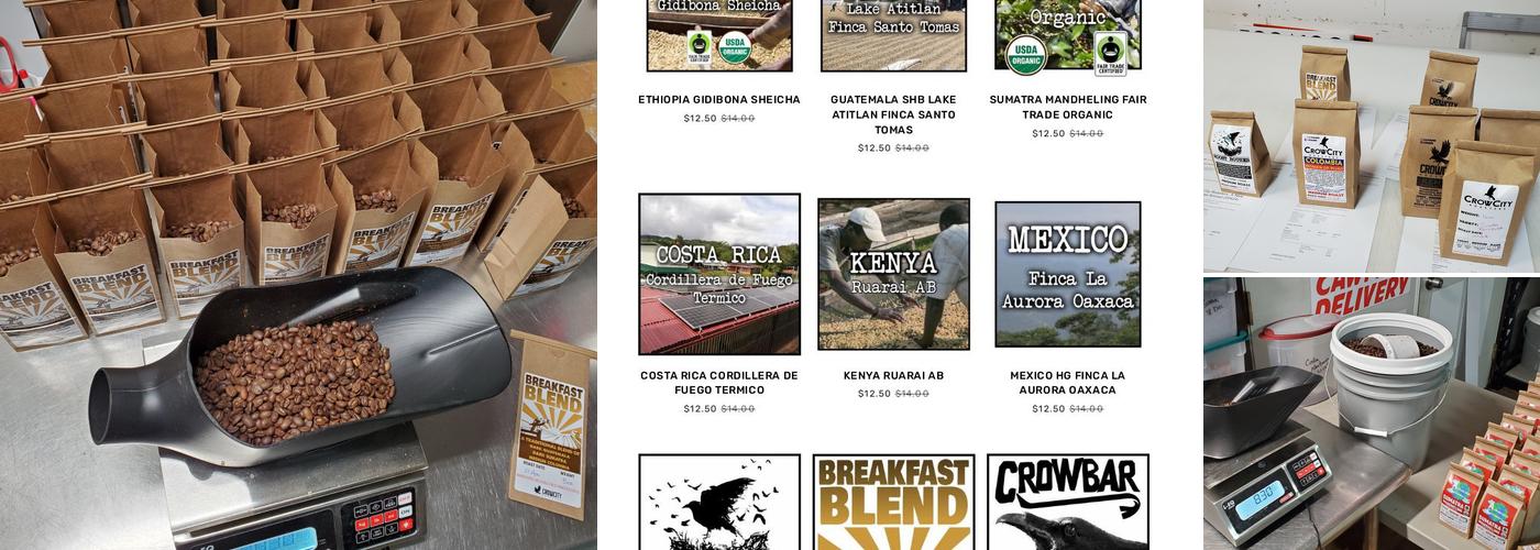 Crow City Roasters Coffee Menu