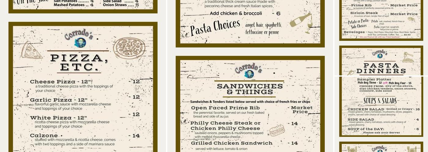Corrado's Restaurant Menu