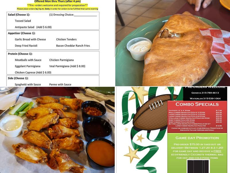 Ciccino's Pizzeria & Restaurant Menu