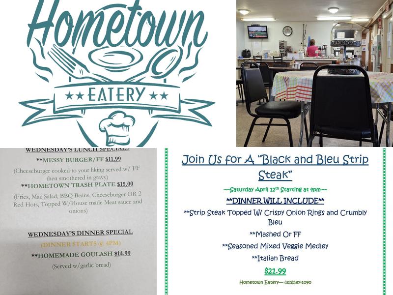 Hometown Eatery Menu