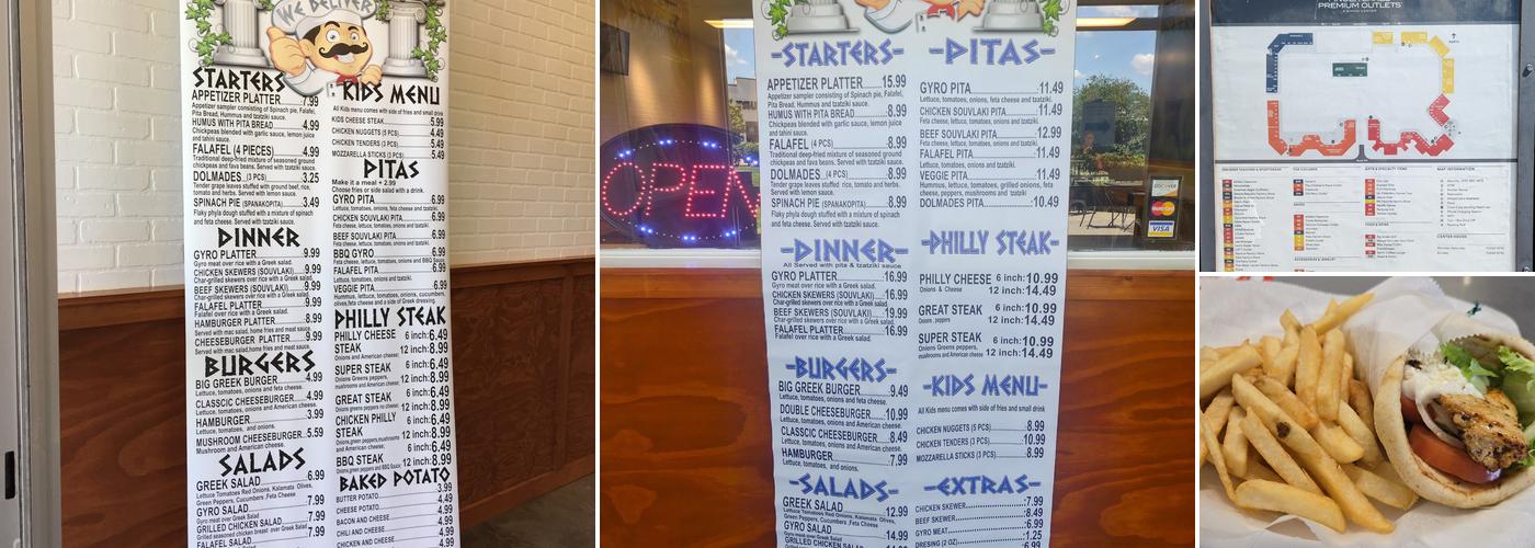 Big Greek Grill Menu
