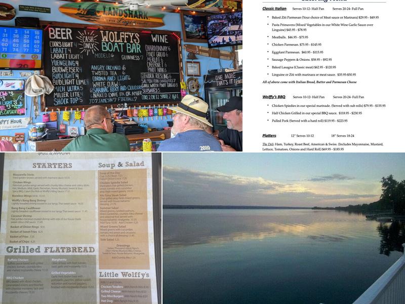 Wolffy's Grill and Marina Menu