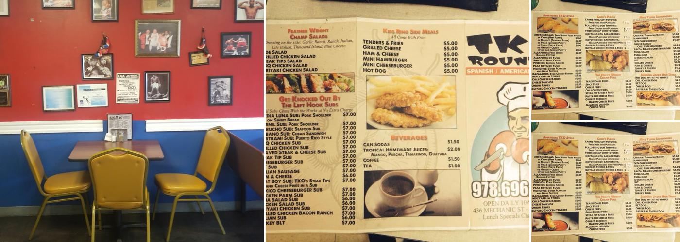 TKO Menu