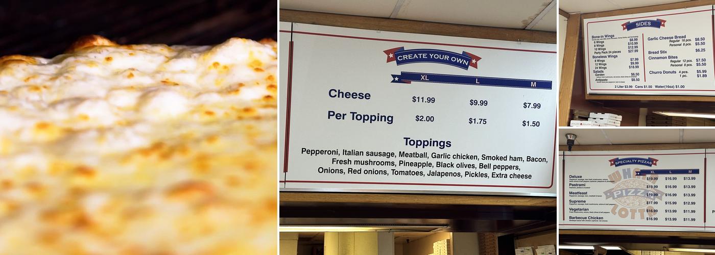 Whata Lotta Pizza Menu