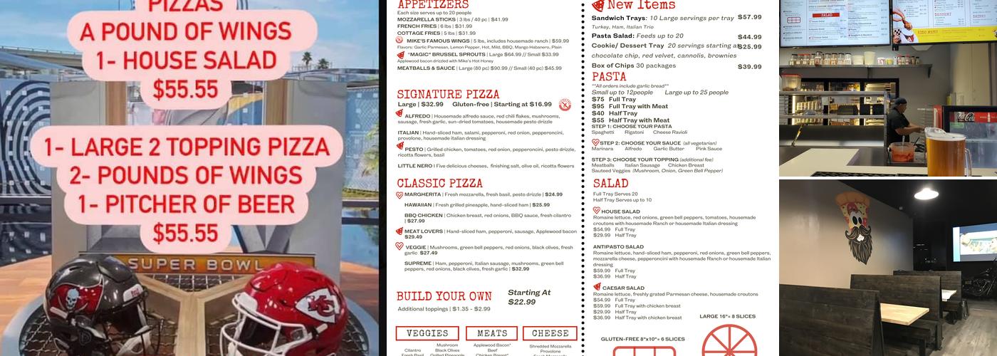 Magic Mike's Pizza Menu