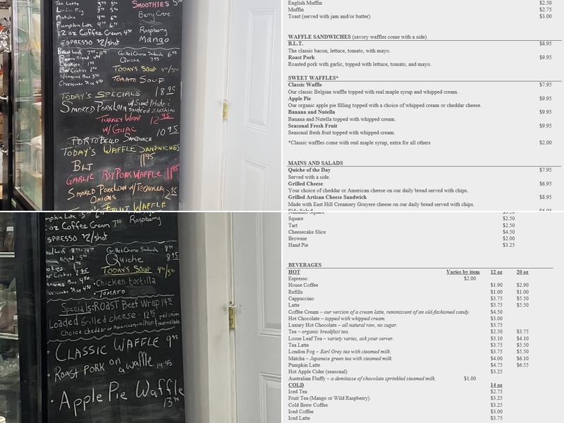 Suzea's Gluten Free Cafe Menu