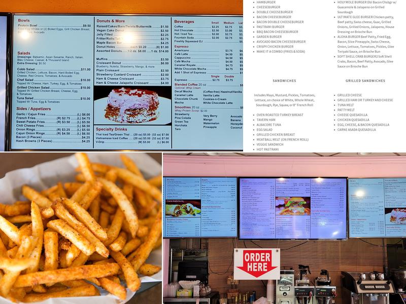 Glee Donuts & Burgers Menu