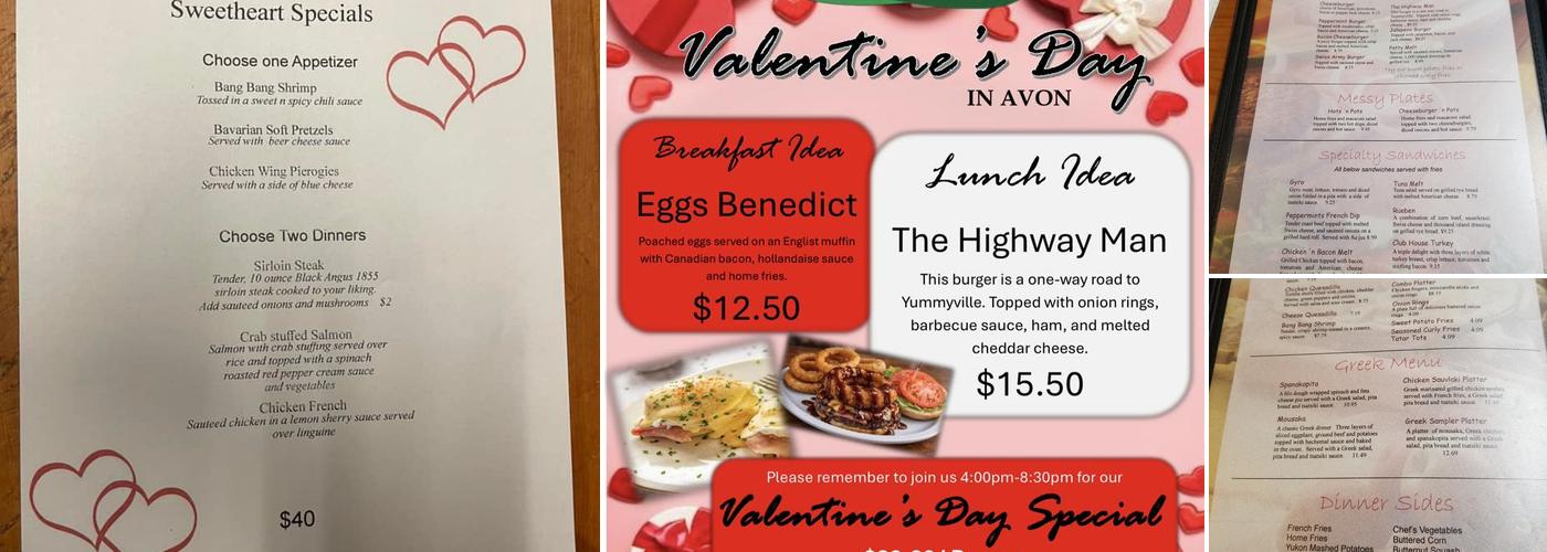 Peppermint's Restaurant Menu