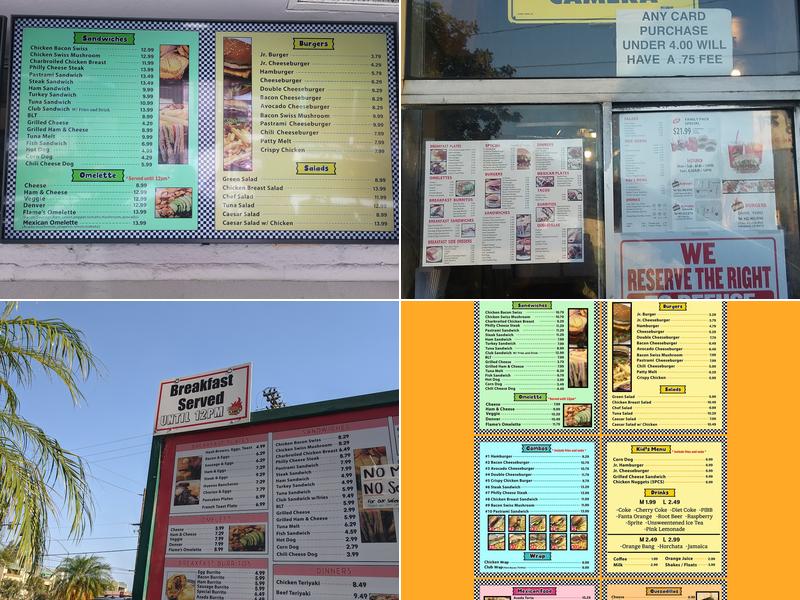 Big Flames Burgers Menu