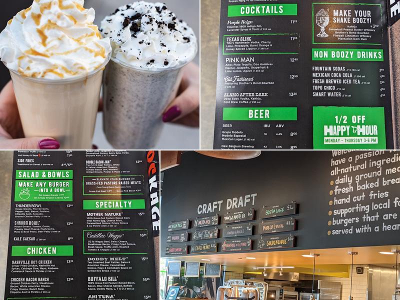 Hopdoddy Burger Bar Menu