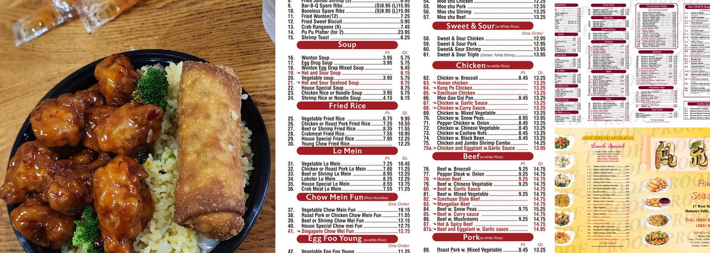 Four Seasons Menu