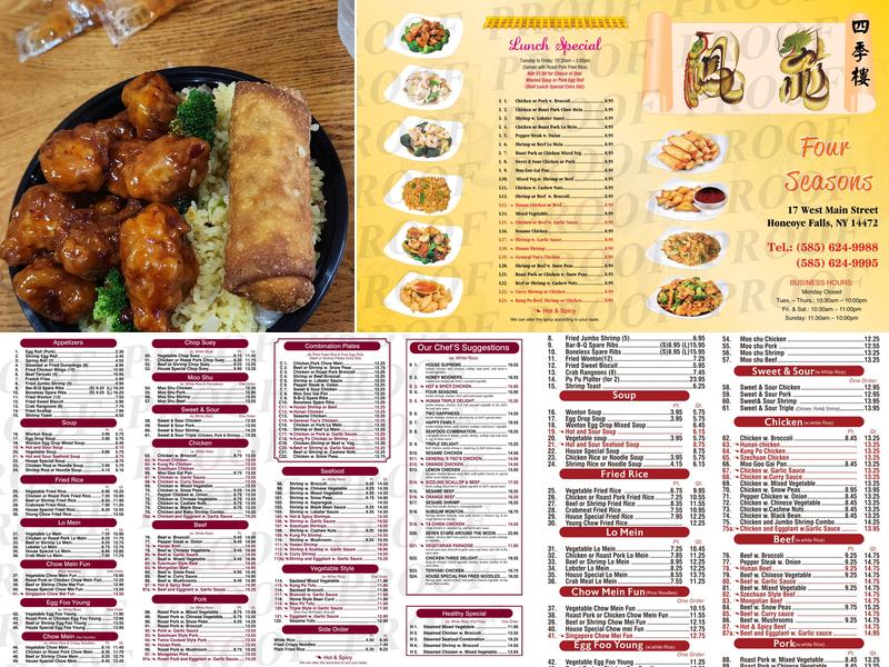 Four Seasons Menu