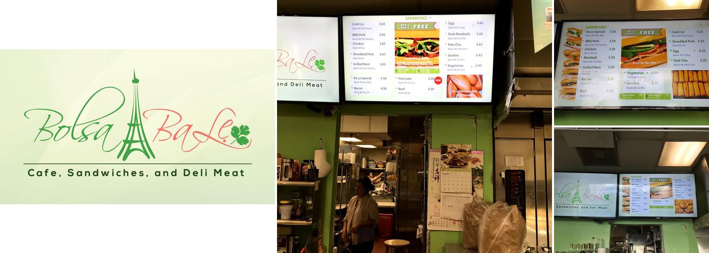Ba Le Sandwiches Menu