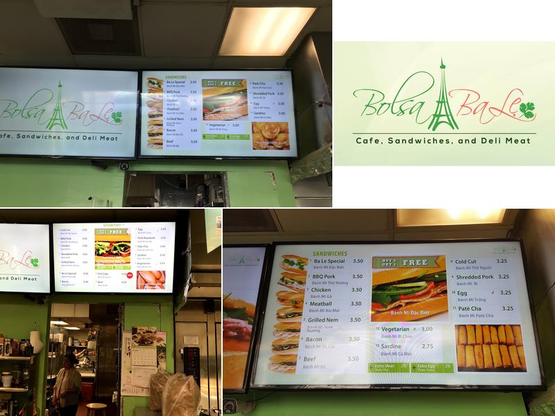 Ba Le Sandwiches Menu