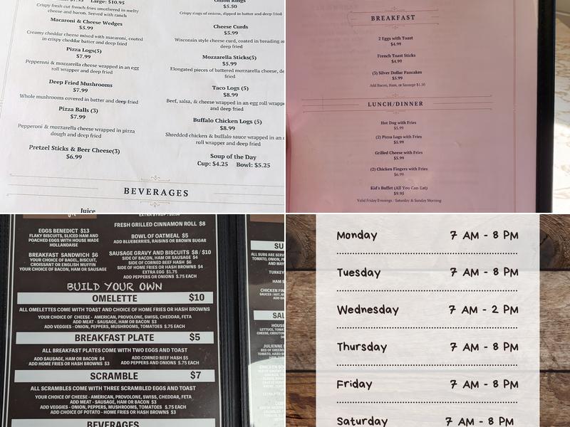 Barbara's Maplehaven Menu