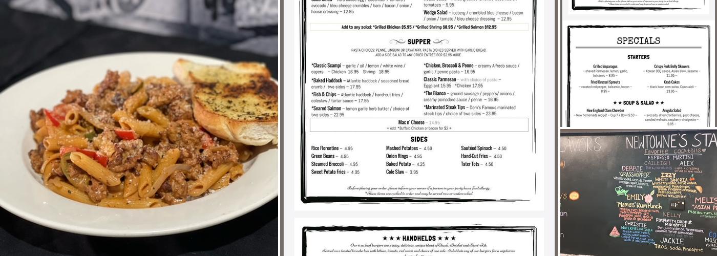 Newtowne Grille Menu