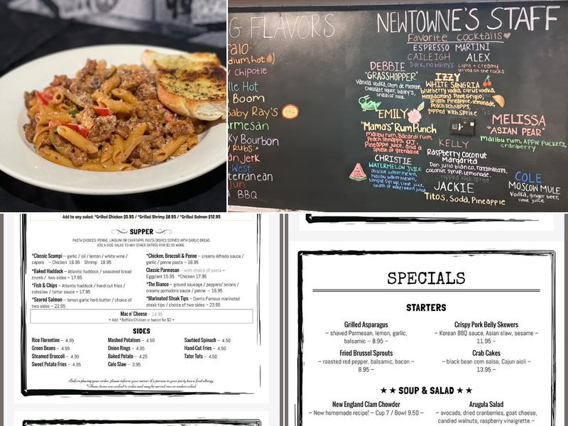Newtowne Grille Menu