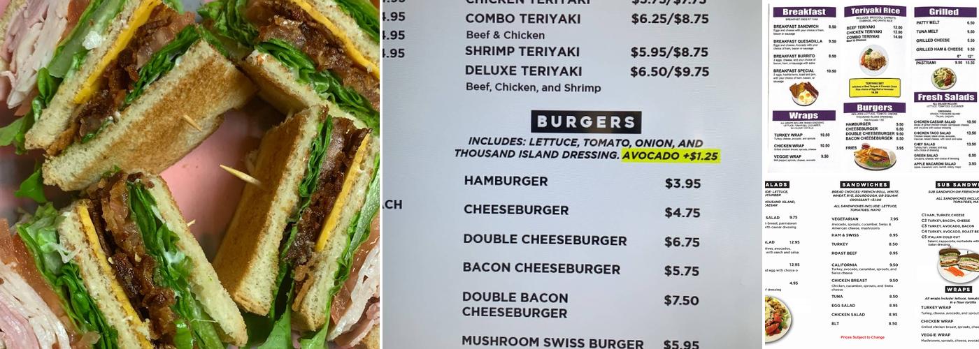 Sandwiches Unlimited Menu