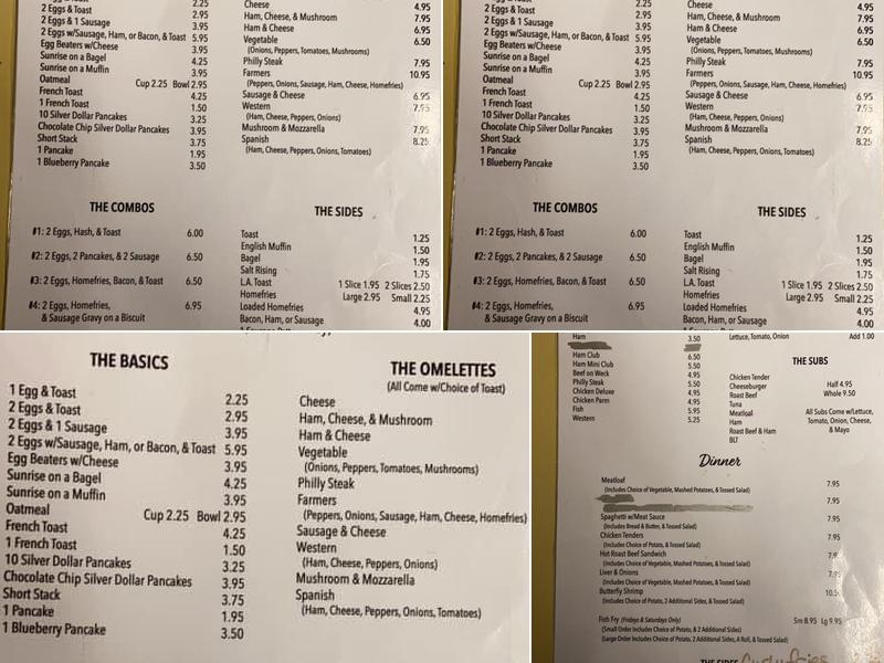 Village Restaurant Menu