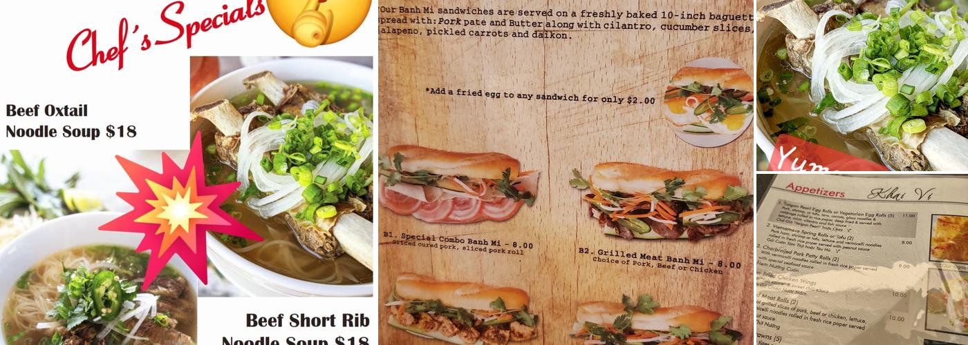 Pho Saigon Pearl Menu