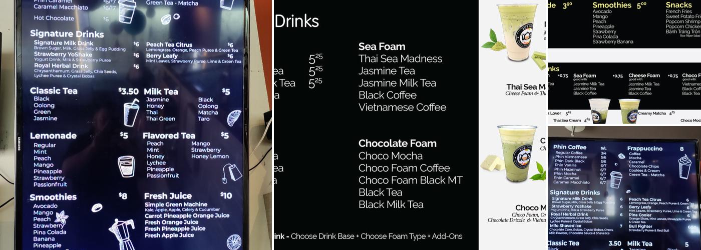 102 CAFE Menu