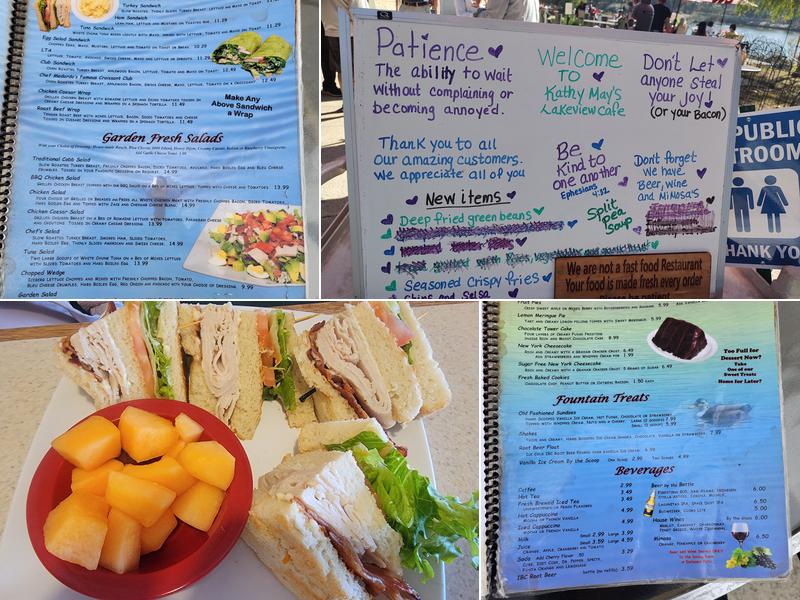 Kathy May's Lakeview Cafe Menu