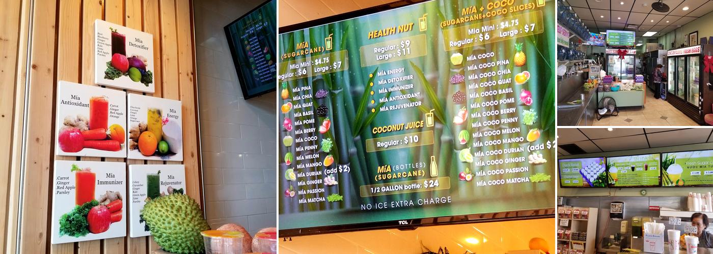 Nước Mía Long An Menu