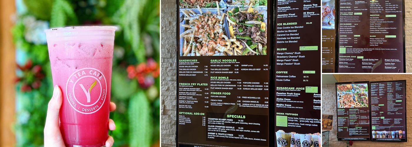 Y Tea Cafe: Boba, Fries, Crawfish Menu